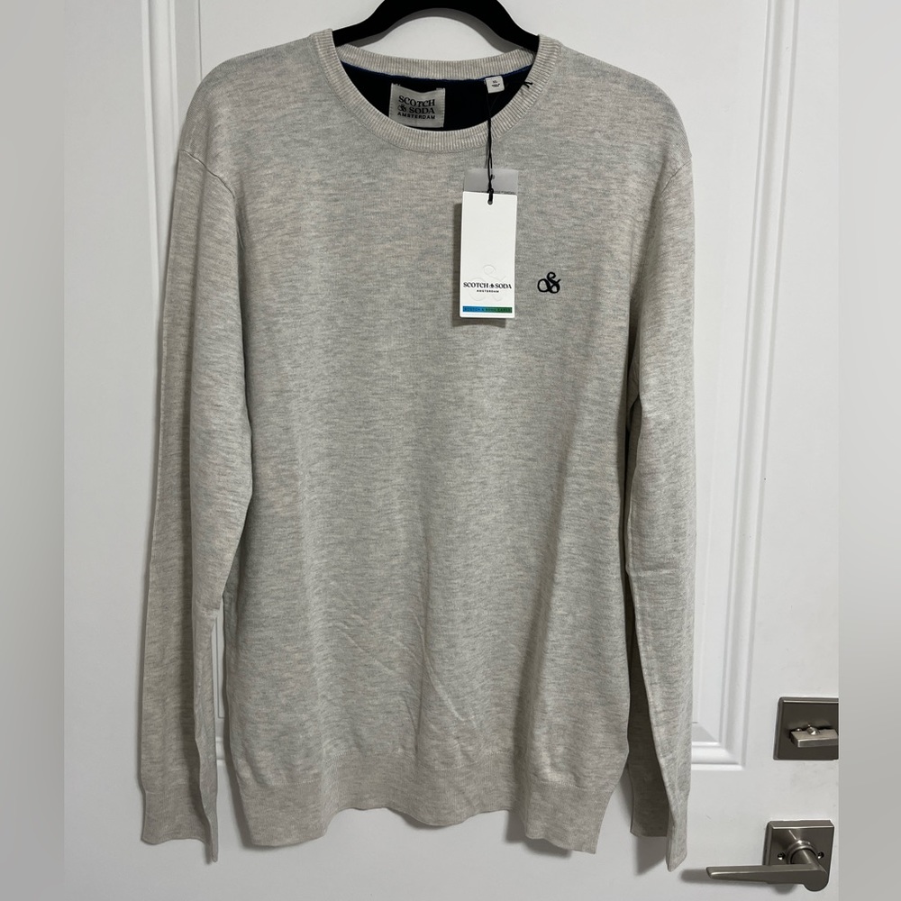 NWT - Scotch & Soda Men’s Classic Crew Neck Sweater - Size XL - Picture 1 of 8